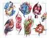 colored dragon tats design